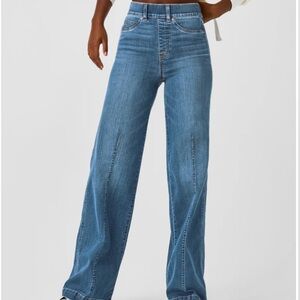 BNWT Spanx Everywear High Waist Wide Leg Jeans S
